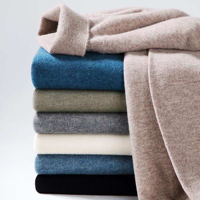 boy Boy Boy Boy 100% Pure 2025 Autumn Winter New Men's High Collar Non-Cashmere Inner Layer Merino Wool Sweater_voghion.com