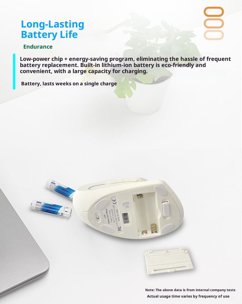 Techglobe Rechargeable Wireless Vertical Laptop Desktop Ergonomic Dual Mode Silent Bluetooth Mouse Wholesale_voghion.com