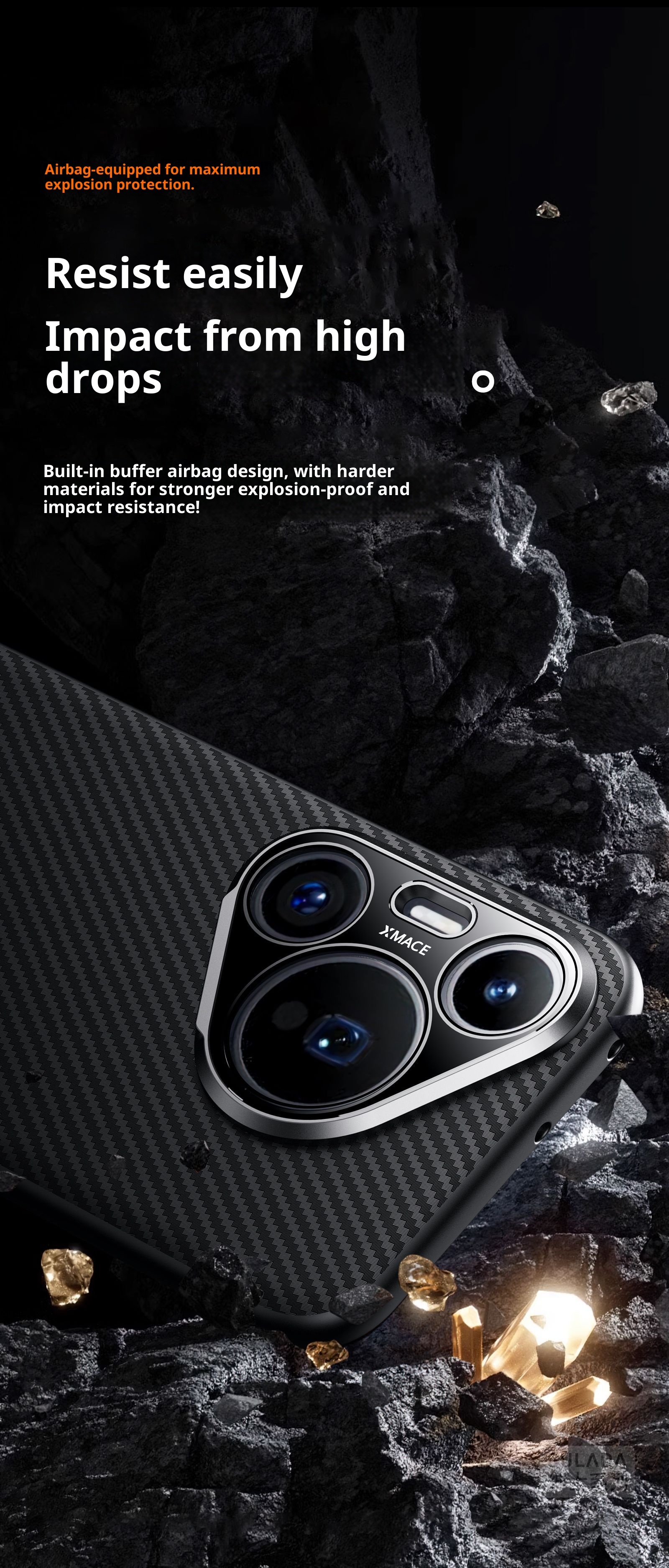 Capa para celular TechGlobe P70 com estampa de fibra de carbono Kevlar, modelo Gentleman, compatível com Huawei Pura70 e P70ultra._voghion.com