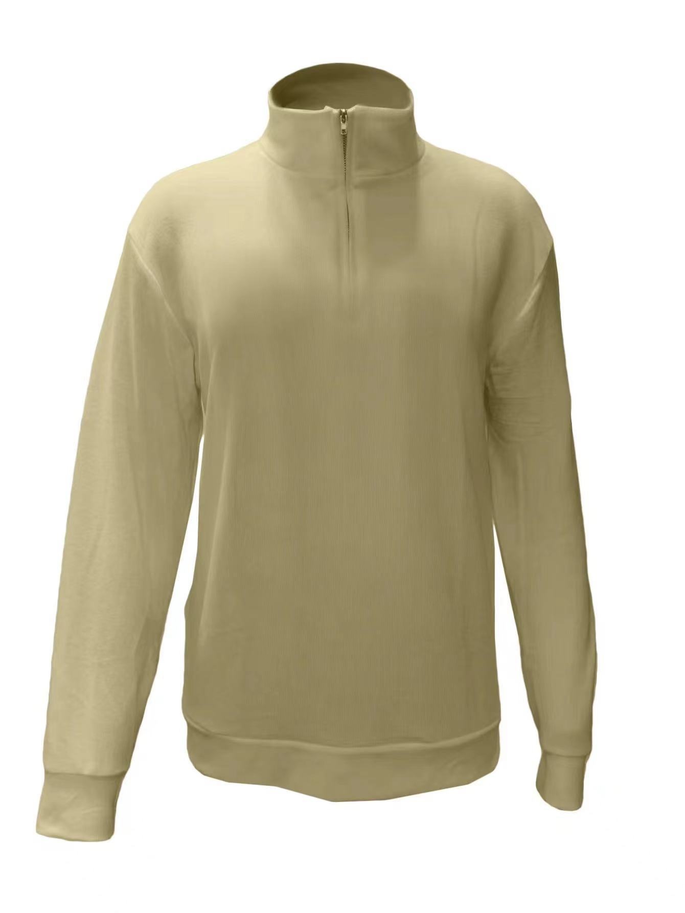 Erkek Çocuk Erkek Çocuk 2023 Yeni Yarım Fermuarlı V Yaka Örme Erkek Günlük Kazak Polo Tişört Toptan_voghion.com