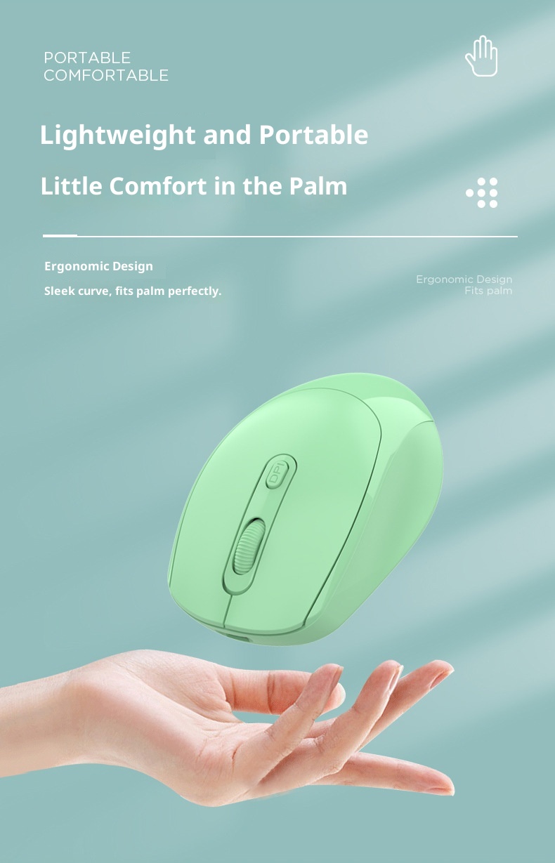 Techglobe Senlanni Mouse silenzioso wireless ricaricabile Bluetooth a doppia modalità Macron multicolore di tipo C_voghion.com