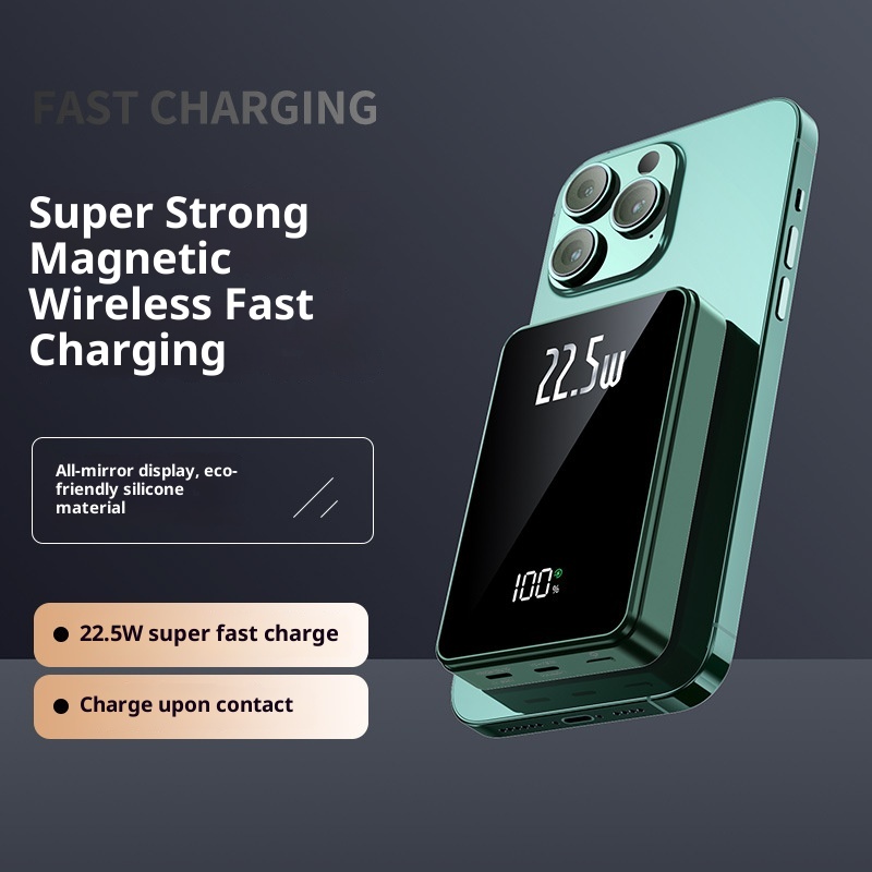 TechGlobe 22.5W Bank 20000mAh 10000 Mobile Power Fast Charging Digital Display Portable Wireless_voghion.com