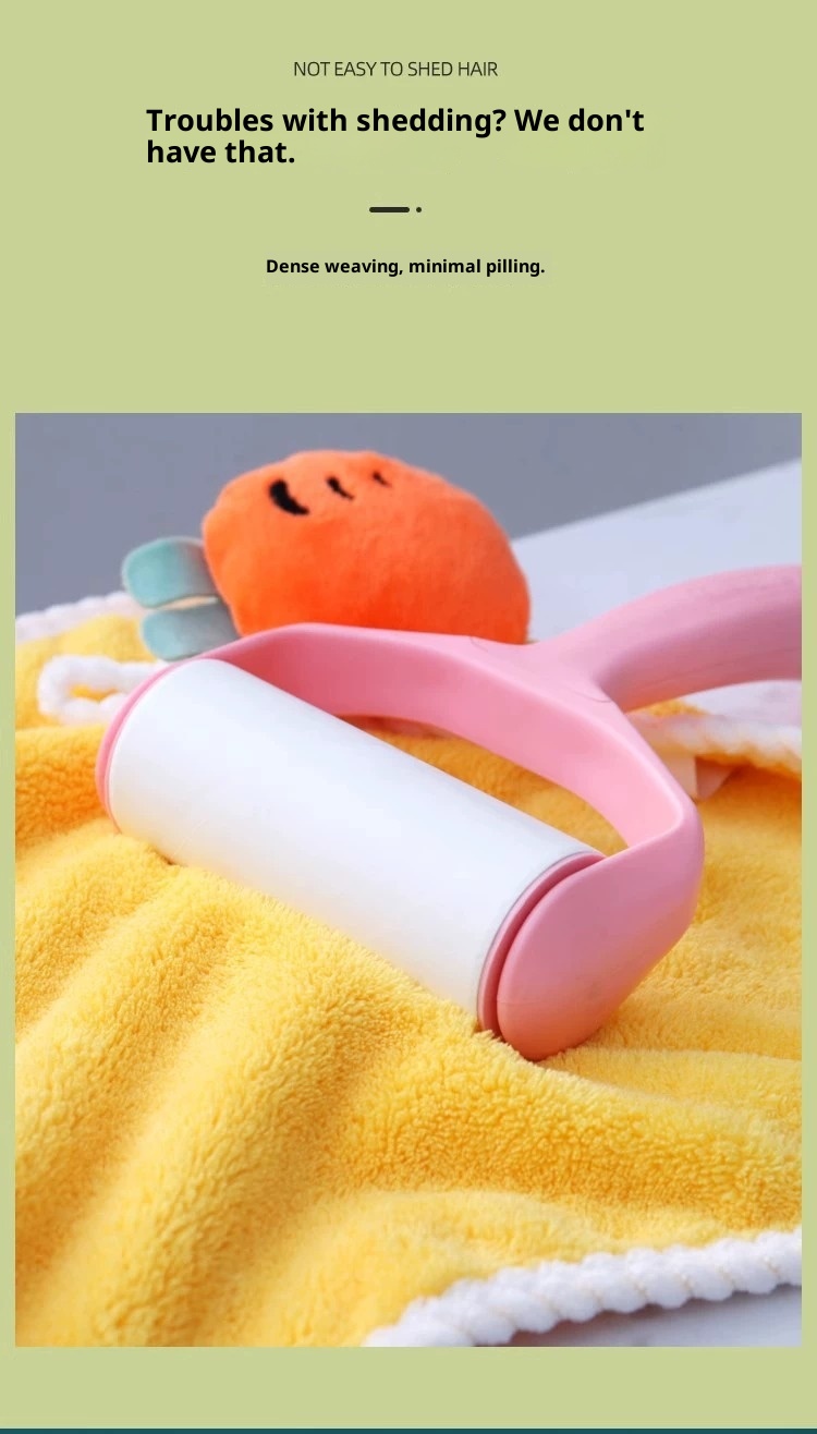 Lillian Hanging Cute Cartoon Home Bathroom Hand Small Square Towel Non-Shedding Soft And Dirty-Resistant_voghion.com