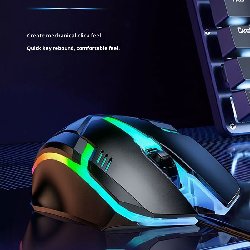 Digitex Digitex Wired Universal Laptop USB Office Business Gaming Colorful Glowing Mouse Bulk_voghion.com