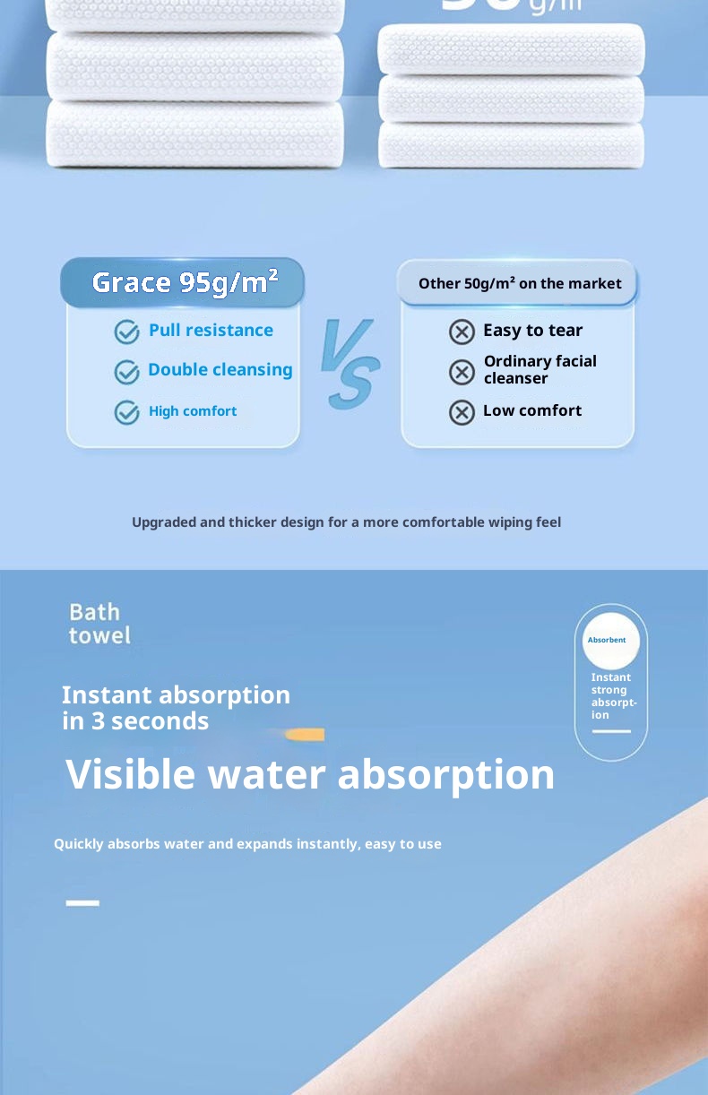 Lillian Jie Liya Extra Large Thickened Compressed Disposable Portable Travel Bath Towel Set For Hotels And Beauty Salons_voghion.com