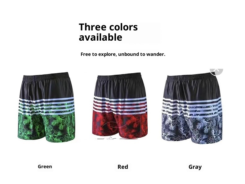 001 New Plus Size Swim Trunks For Men, Loose Comfortable, Extra Large Size, Boxer Style, Beach And Hot Spring Swimwear_voghion.com