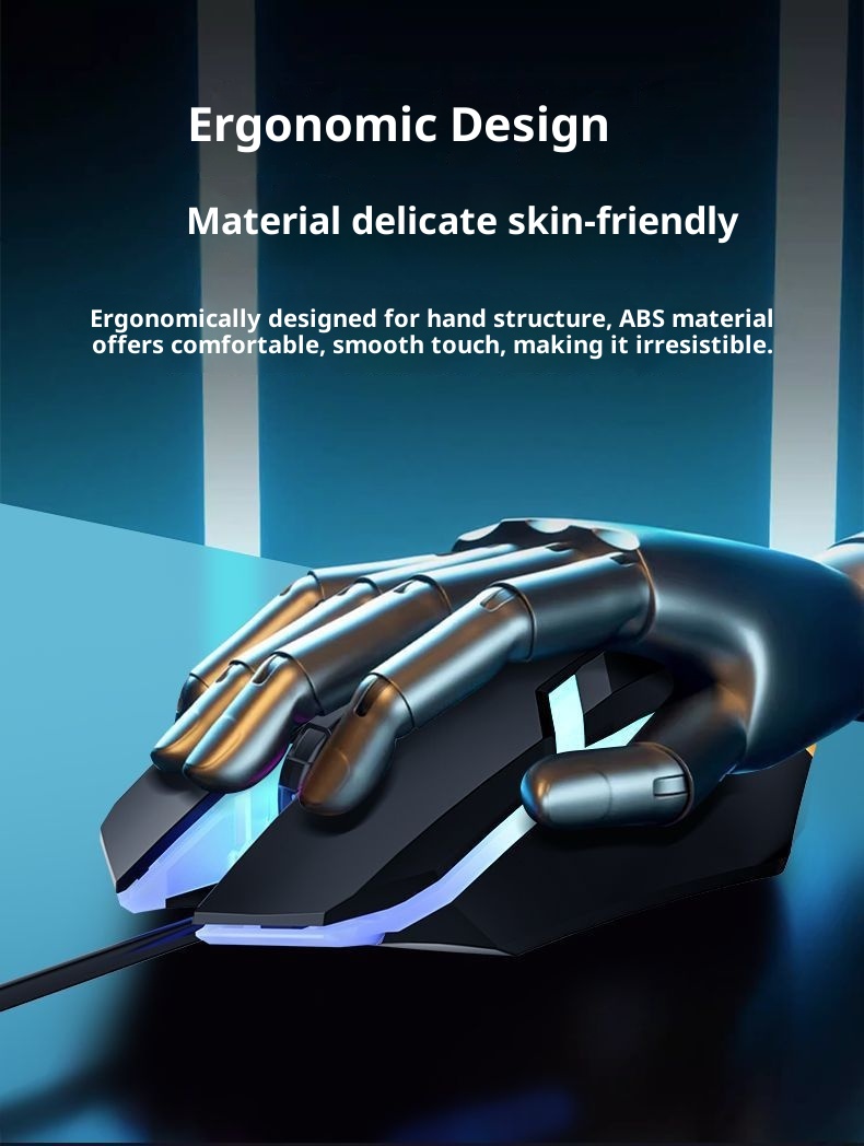 Digitex Digitex Wired Universal Laptop USB Office Business Gaming Colorful Glowing Mouse Bulk_voghion.com