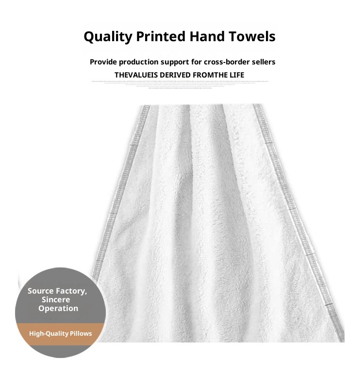 Lillian Sunflower Cloth Printed Kitchen Hanging Bathroom Absorbent Home Hand Towel_voghion.com