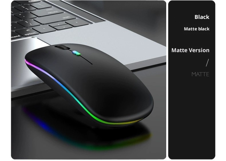 Techglobe Bluetooth For Laptop, Phone, Tablet Universal Wholesale Silent Dual Mode Luminous Wireless Mouse Type-C Interface_voghion.com