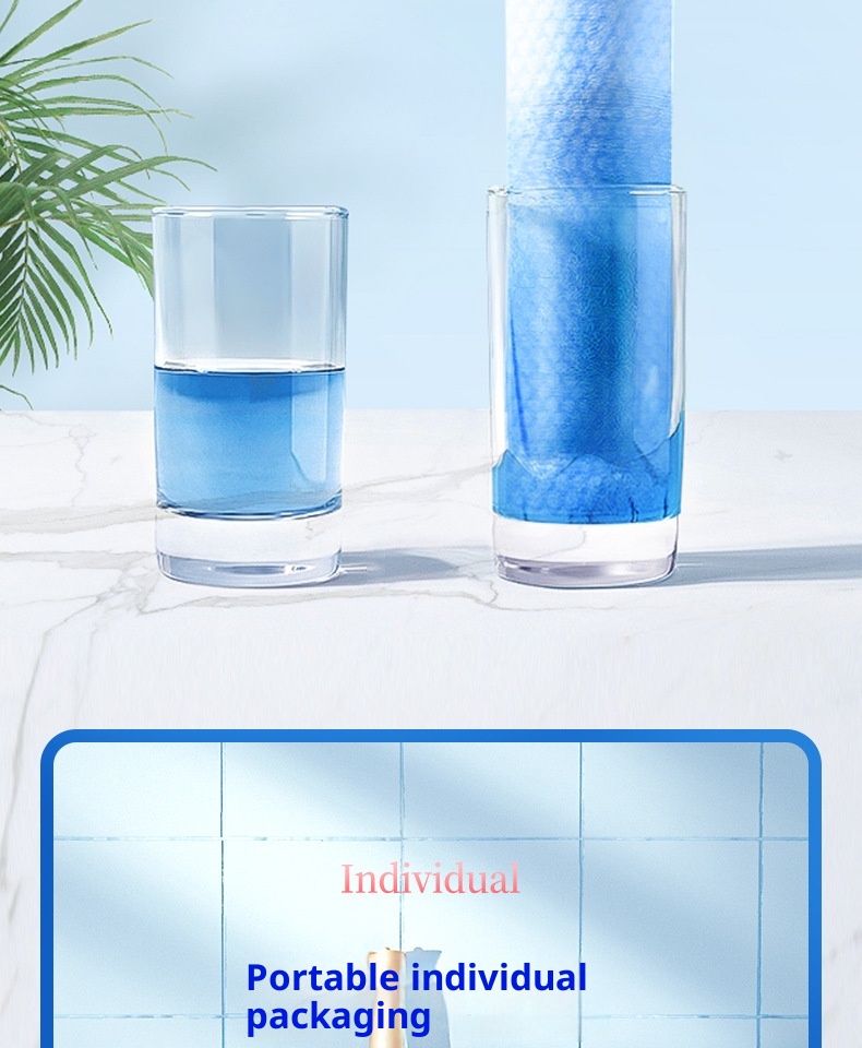 Asciugamani monouso Lillian per viaggi d'affari, confezionati singolarmente per hotel, locande, B&B, extra large e spessi, bagno portatile_voghion.com