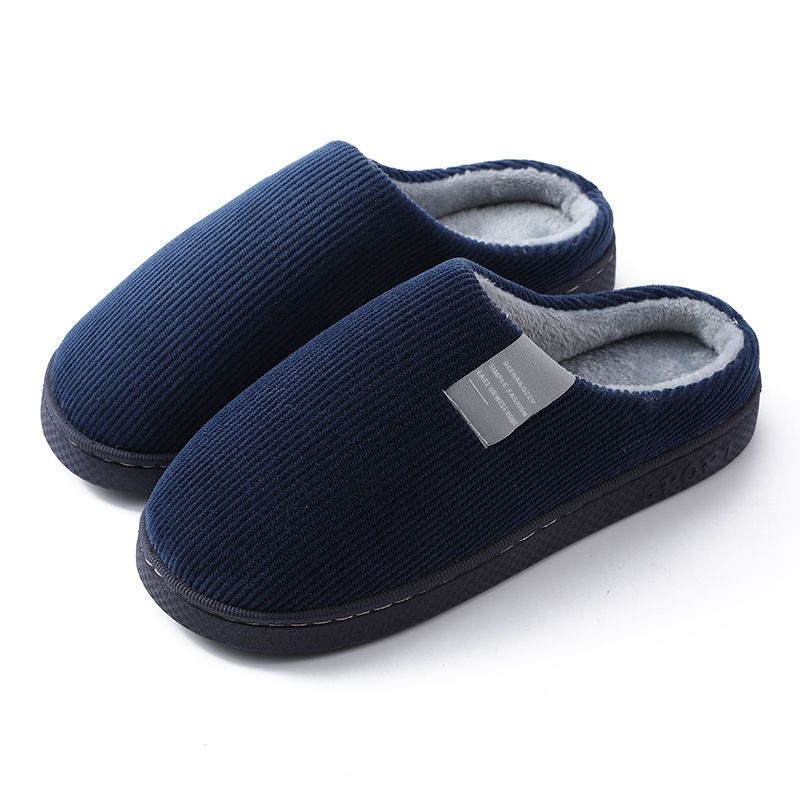 Zees Fluffy para mulheres, para uso doméstico no outono e inverno, sapatos de maternidade quentes com forro de lã, sola grossa de algodão para casais._voghion.com