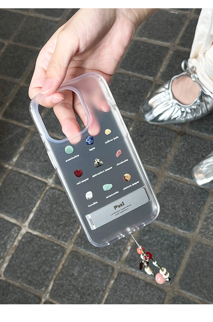 Coque de téléphone TechGlobe Puui Originale compatible avec iPhone 16/15 Pro Max, transparente et mate._voghion.com