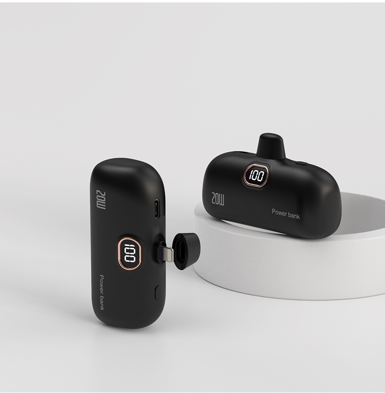 Techglobe KC Cross-Border Wholesale Pocket Capsule 5000mAh Portatile Compatto Cellulare Power Bank Regalo Stampa_voghion.com