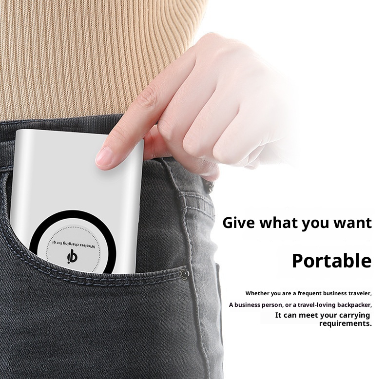 techglobe Neue 10000mAh 3-in-1 Powerbank mit kabellosem Ladegerät, ultradünn, Großhandel_voghion.com