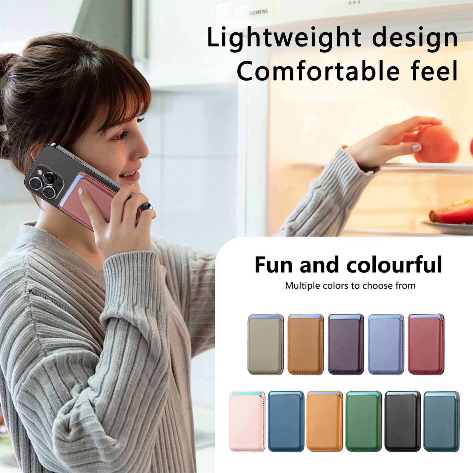 TechGlobe Modello personalizzato compatibile con iPhone 17 Pro Supporto magnetico resistente Porta carte di credito_voghion.com