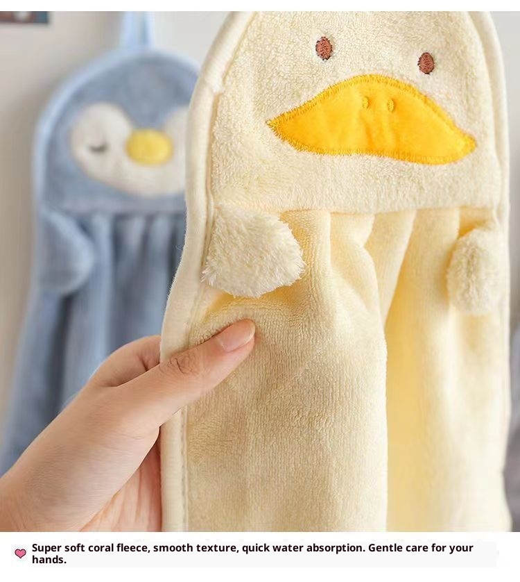 Lillian Trendy Hanging Cute Washing For Children Bathroom Hand Towel Kitchen Wiping Cloth_voghion.com