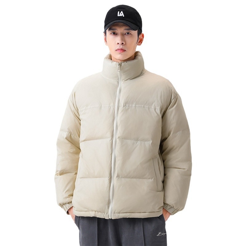 ActiveGo 2023 Winter Short Thickened Jacket Unisex White Duck Warm Top Casual Trendy Down Coat_voghion.com
