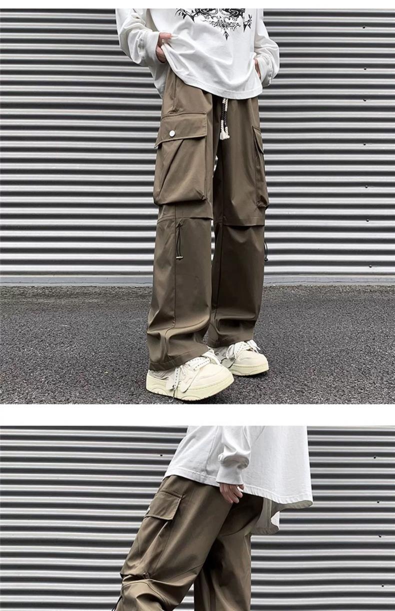 boy New American Style Cargo For Men, Spring And Autumn Trendy Outdoor Functional, Straight-Leg Large Size Casual Long_voghion.com
