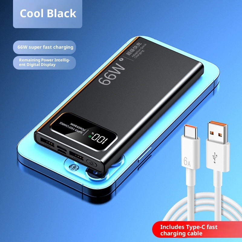 techglobe 3C Certified Wholesale 66W Super Fast Charging Bank 30000mAh 20000mAh Large Capacity Ultra-thin Portable Power Supply_voghion.com