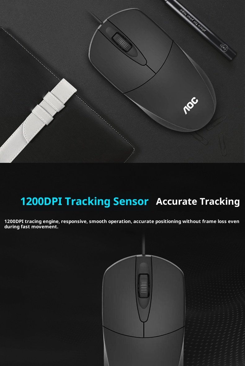 Techglobe AOC MS121 Wired USB Wholesale Home Office Business Laptop Desktop Computer Mouse Manufacturer_voghion.com