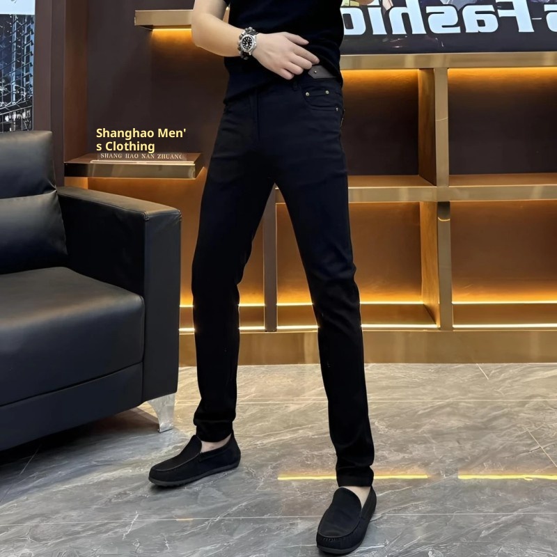 boy 853 Jeans skinny da uomo con cintura slim fit, versatili, alla moda e alla moda_voghion.com