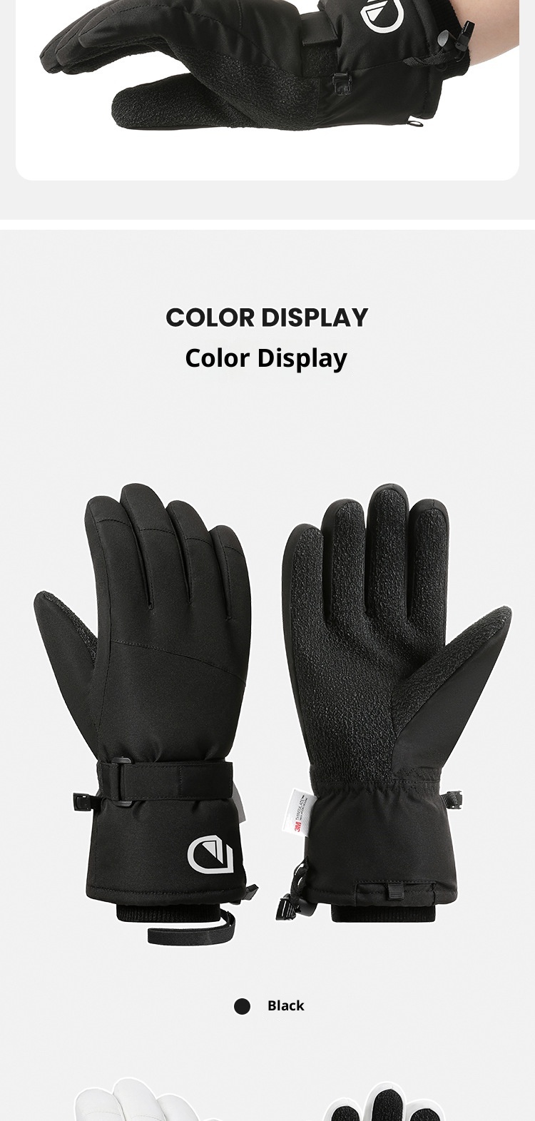 Boy Boy Boy Kevlar Ski- und Fahrradhandschuhe Touchscreen Winter Wasserdicht Winddicht Fleecegefüttert Warm Outdoor Bergsteigen_voghion.com