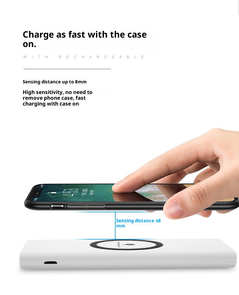 techglobe Neue 10000mAh 3-in-1 Powerbank mit kabellosem Ladegerät, ultradünn, Großhandel_voghion.com