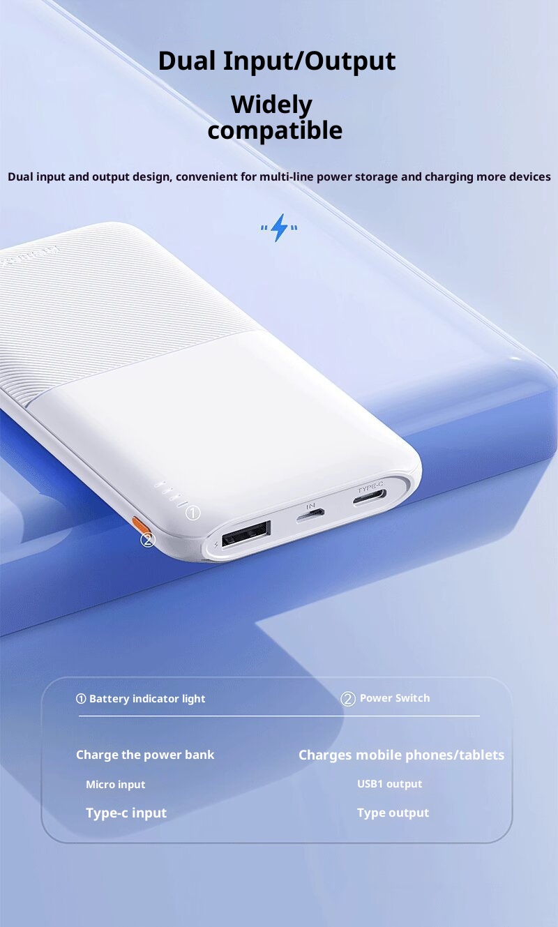 Techglobe Remax Alimentatore portatile leggero da 10000 mAh per telefoni, trasportabile in aereo, regalo all'ingrosso 3C_voghion.com