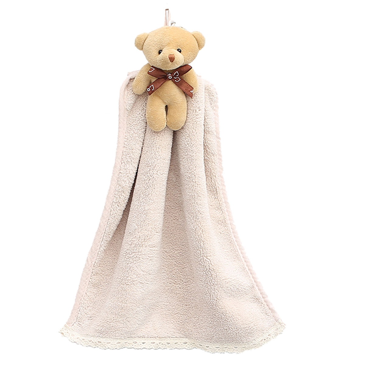 Lillian Cartoon Animal Hand Coral Fleece Bear Gift Bathroom Hanging Absorbent Towel Dropshipping_voghion.com