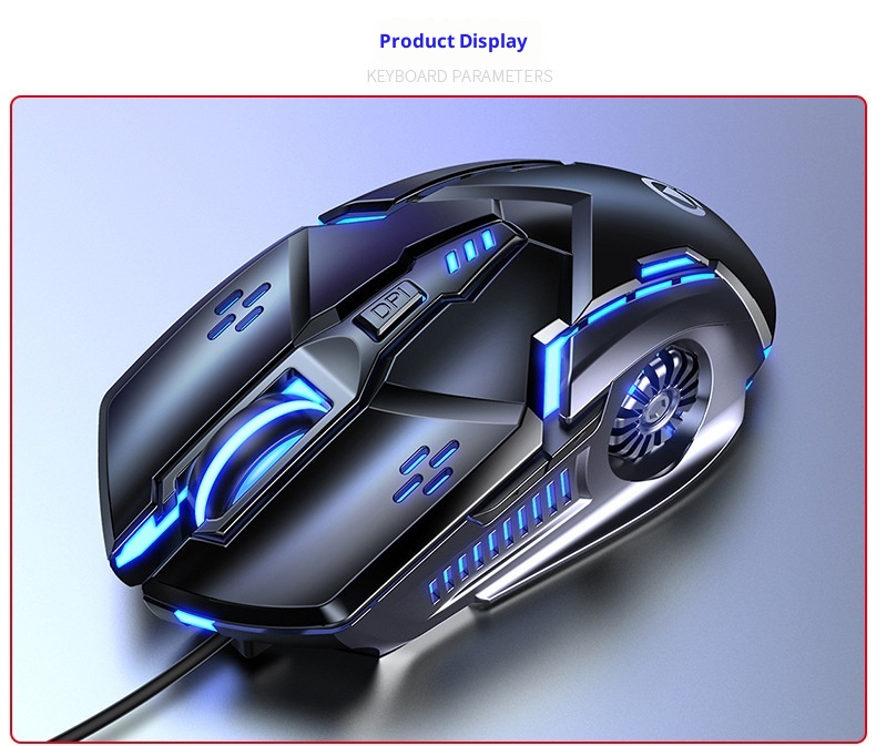 Techglobe G5 Wired Mouse Luminous Gaming E-sports Mechanical Silent Computer Accessories Cross-border Private Model_voghion.com