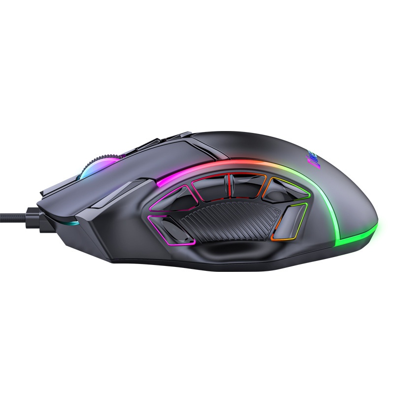 Techglobe Full-Speed 12800DPI 12-Button Macro Definition Wired RGB Gaming Mouse Wholesale Starting From One Piece Computer_voghion.com