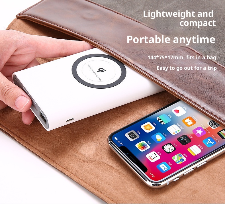 techglobe Neue 10000mAh 3-in-1 Powerbank mit kabellosem Ladegerät, ultradünn, Großhandel_voghion.com