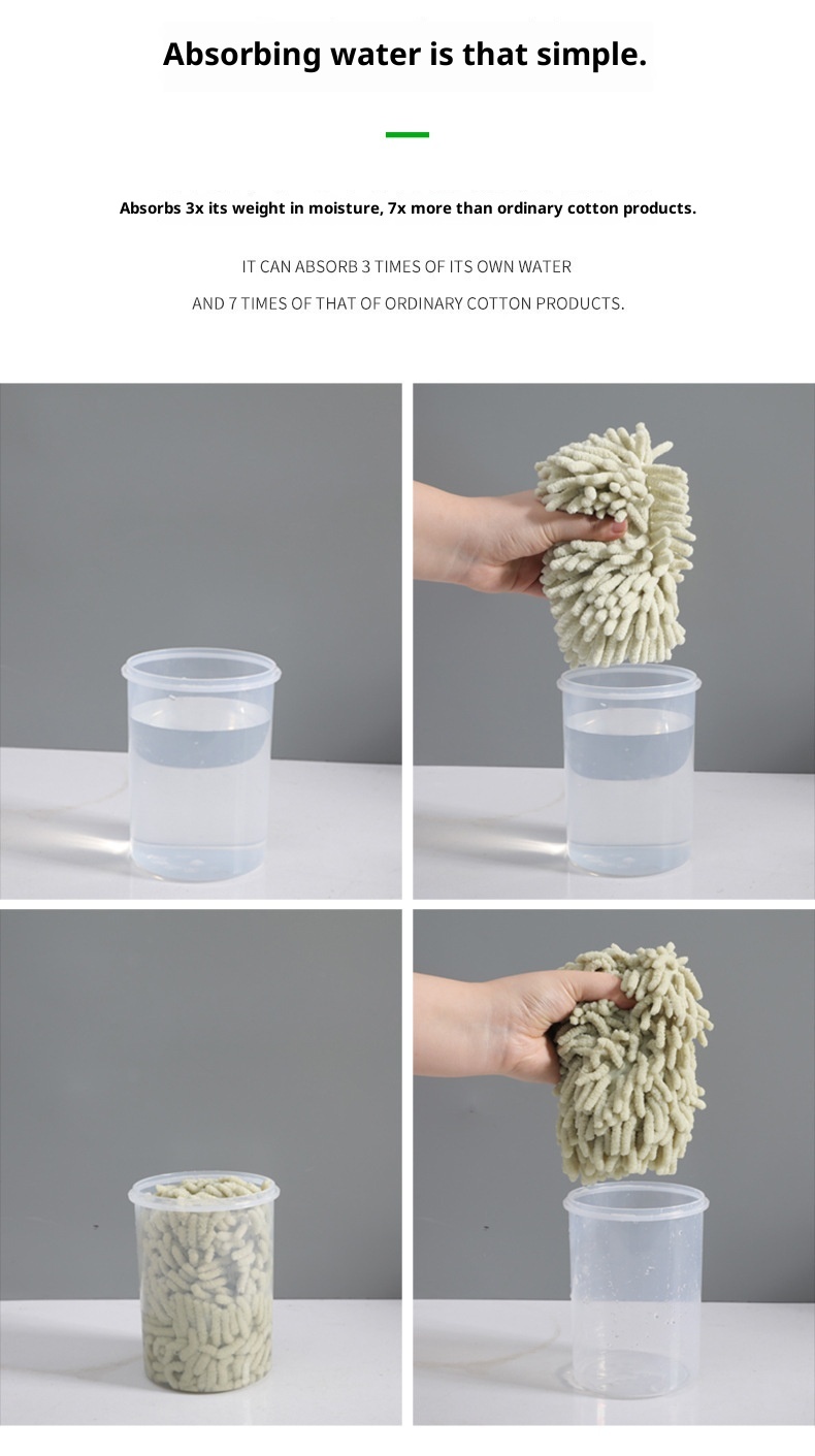 Toalla de chenilla Lillian, gruesa, de secado rápido, para colgar, ideal para cocina, baño e inodoro. Absorbente, bordada. ¡Compra ahora!_voghion.com