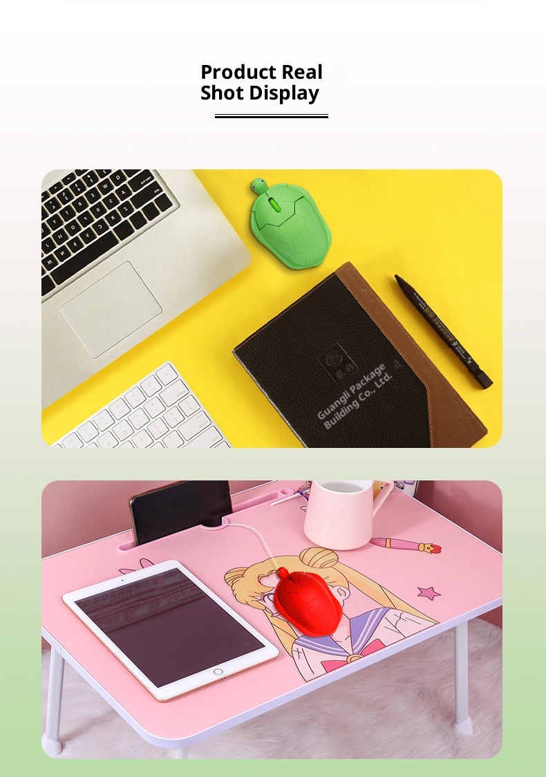 Techglobe Wired Animal Rose Gold Mouse, Wireless Green Turtle Mouse_voghion.com