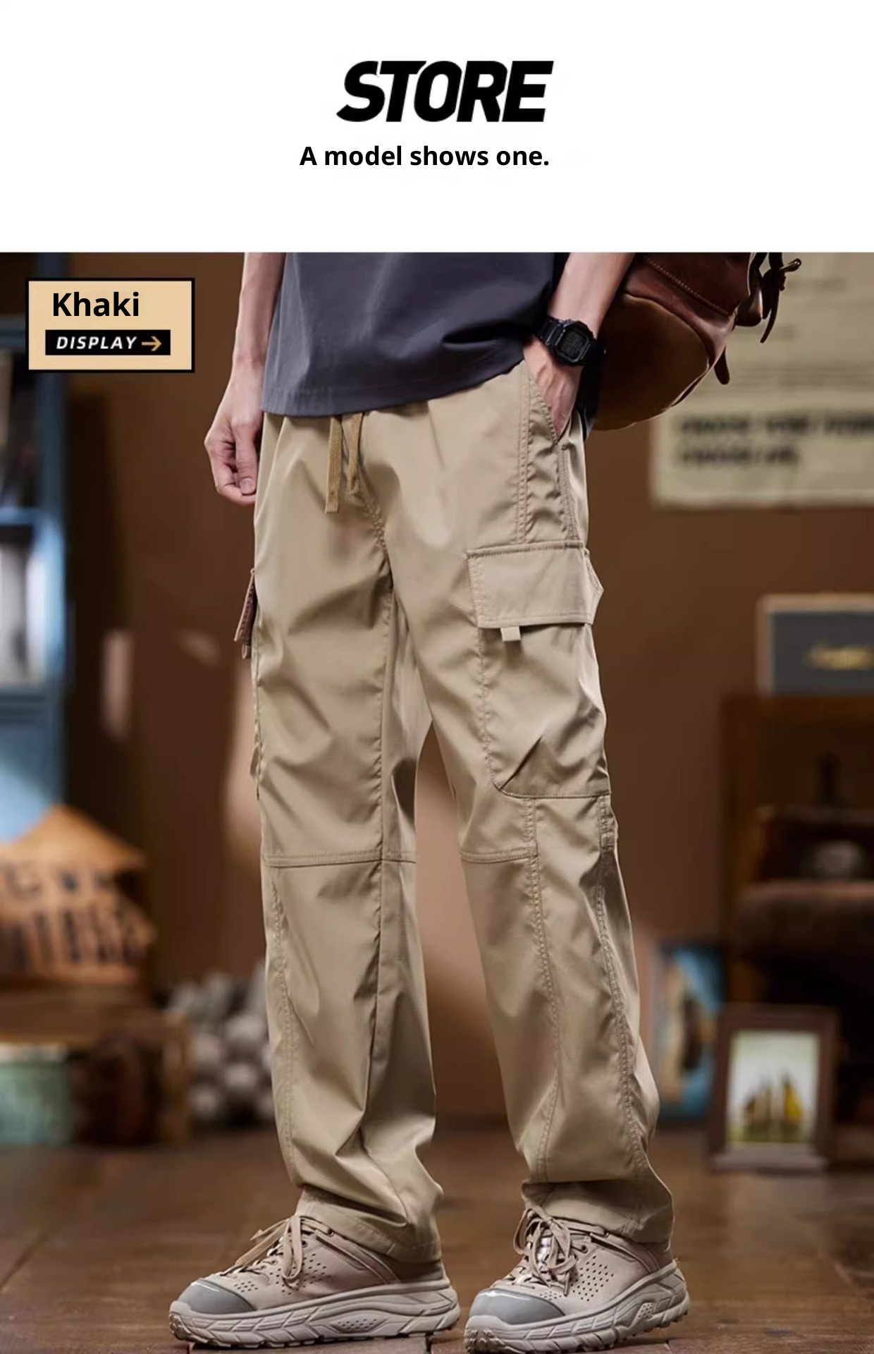 Pantaloni cargo da uomo in stile americano, primavera autunno, larghi, dritti, a gamba larga, 2024, alla moda, sportivi, casual, lunghi_voghion.com