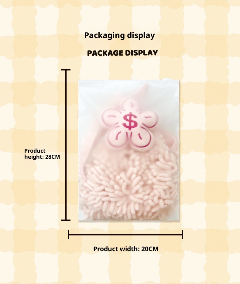 Lillian Rich Flower Series Cute Hanging Chenille Hand Absorbent Towel Kitchen Bathroom Dual-use Handkerchief Cross-border_voghion.com