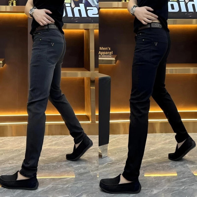 boy 853 Jeans skinny da uomo con cintura slim fit, versatili, alla moda e alla moda_voghion.com