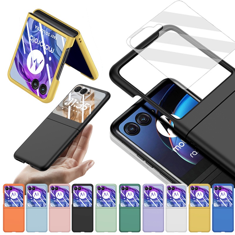 TechGlobe compatibile con Motorola Razr 60 Ultra Custodia e protezione per telefono con spray olio integrato Skin Feel Schermo pieghevole_voghion.com