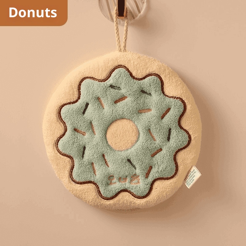 Lillian Cute Hanging Absorbent Thickened For Bathroom Cartoon Handkerchief Hand Washing Small Square Towel Kitchen Cloth_voghion.com