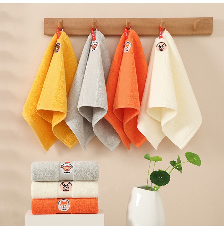 Lillian Strawberry Cotton Children's For Kids Face Washing Hand Wiping Cartoon Baby Household Hanging Kindergarten Small Towel_voghion.com
