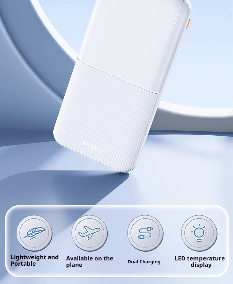 Techglobe Remax Alimentatore portatile leggero da 10000 mAh per telefoni, trasportabile in aereo, regalo all'ingrosso 3C_voghion.com