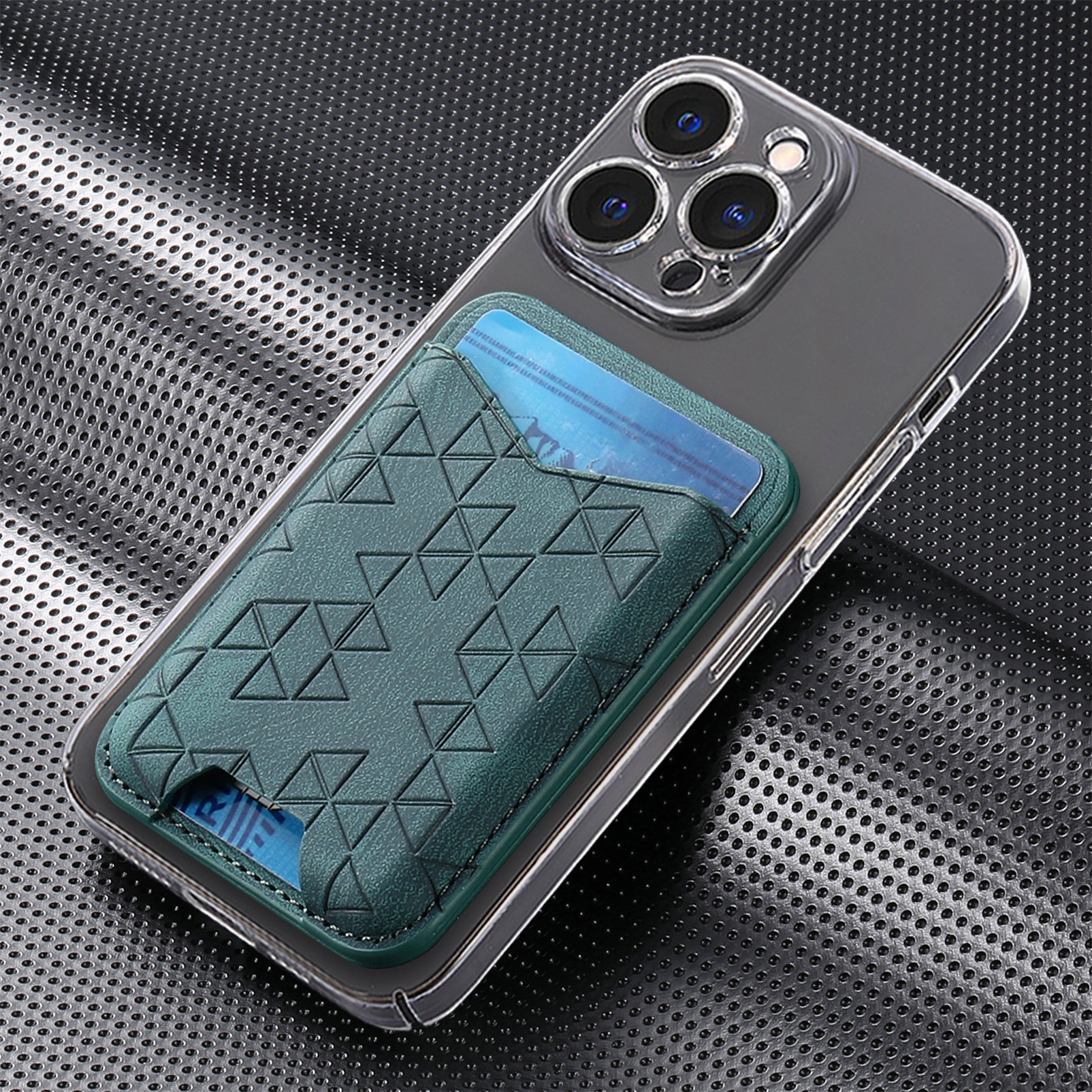 TechGlobe Cross-Border New A-Line Stand Multi-Functional Phone Holder Storage Insert Coin Clip Adhesive Sticker Card Case_voghion.com