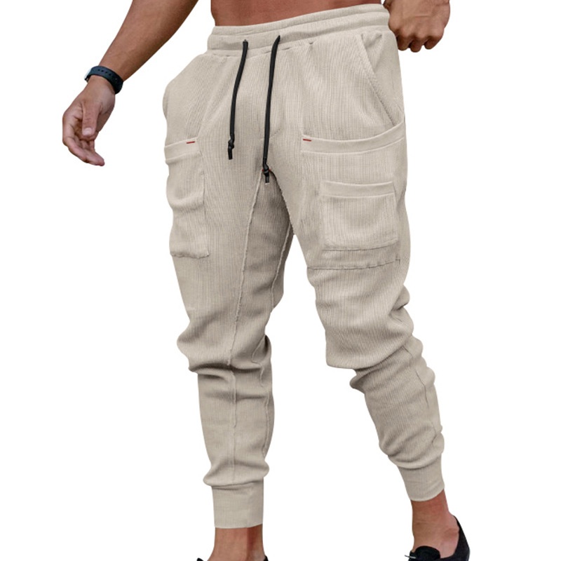 boy 2025 Cross-Border Autumn Sports Sweatpants Loose Joggers Multi-Pocket Men's Casual Long Pants_voghion.com