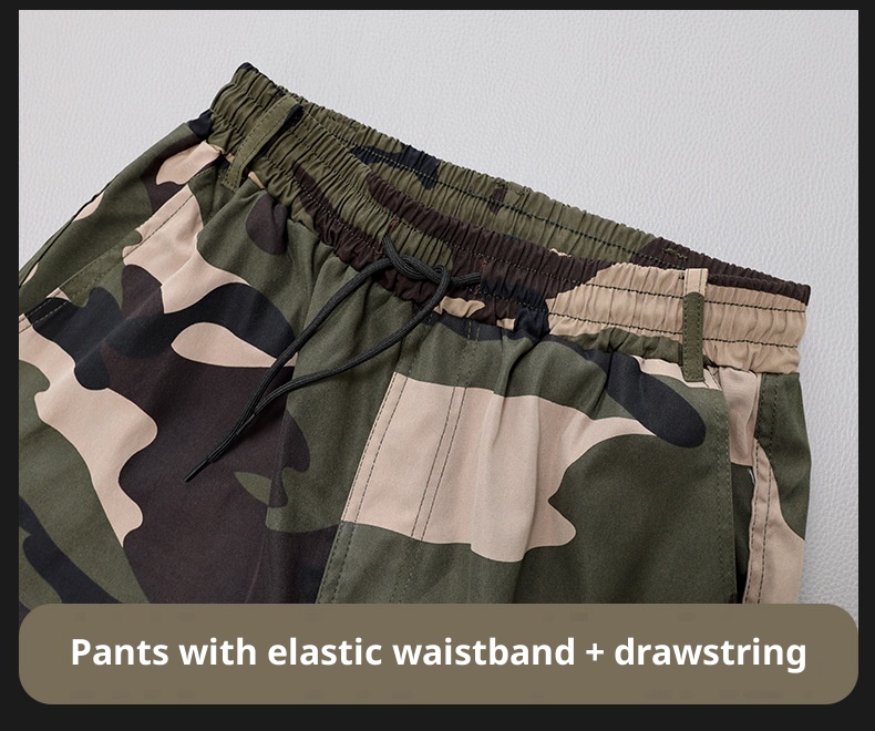 Pantaloni lunghi mimetici casual da uomo skinny, elastici, alla moda, multitasche, cargo, per esterni_voghion.com