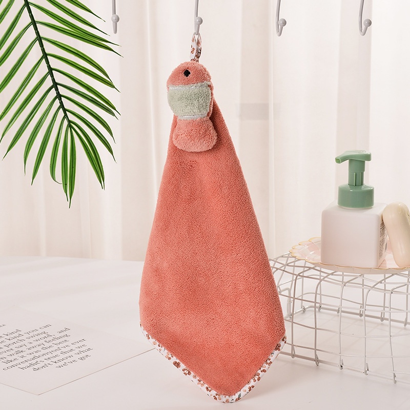Asciugamano da appendere Lillian per bambini, asciugamano per asciugare le mani per la cucina e il bagno, tendenza attuale, ad asciugatura rapida e assorbente_voghion.com