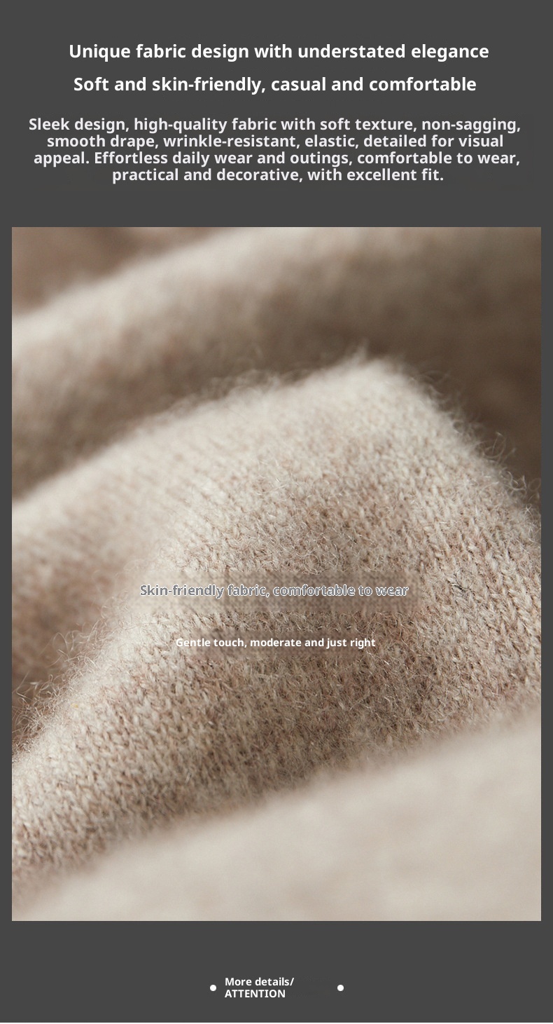 Neue Herrenhose aus 100 % Wolle für Herbst/Winter – Business Casual, vier flache, verdickte Strickhosen mit Mittelnaht_voghion.com