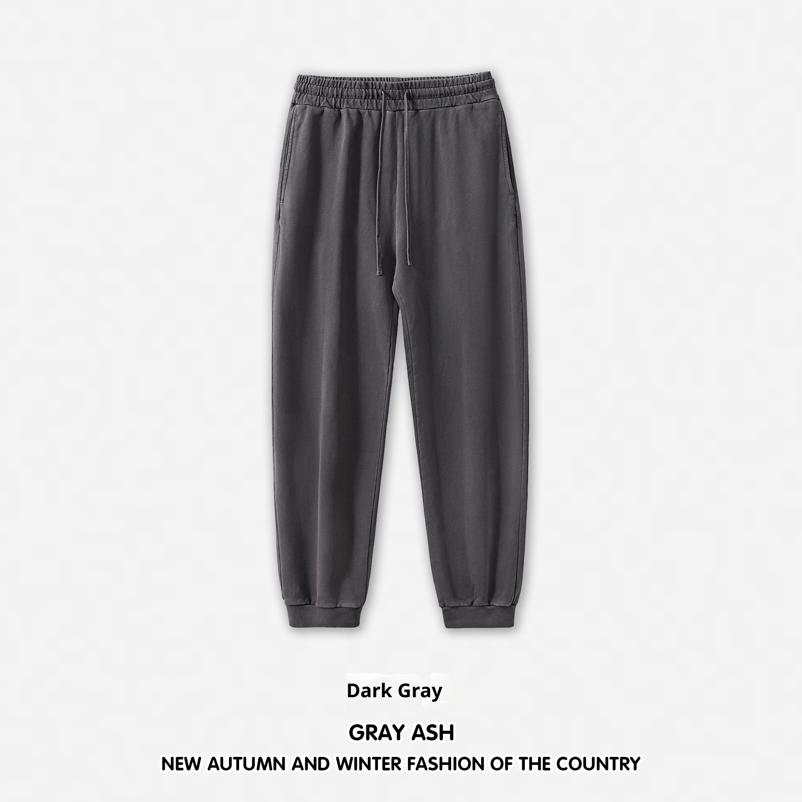 Saldi di liquidazione per ragazzi: pantaloni della tuta da uomo in tinta unita, tessuto pesante 420G, jogger in spugna di cotone lavato, spendi 500 e ricevi uno sconto del 100_voghion.com