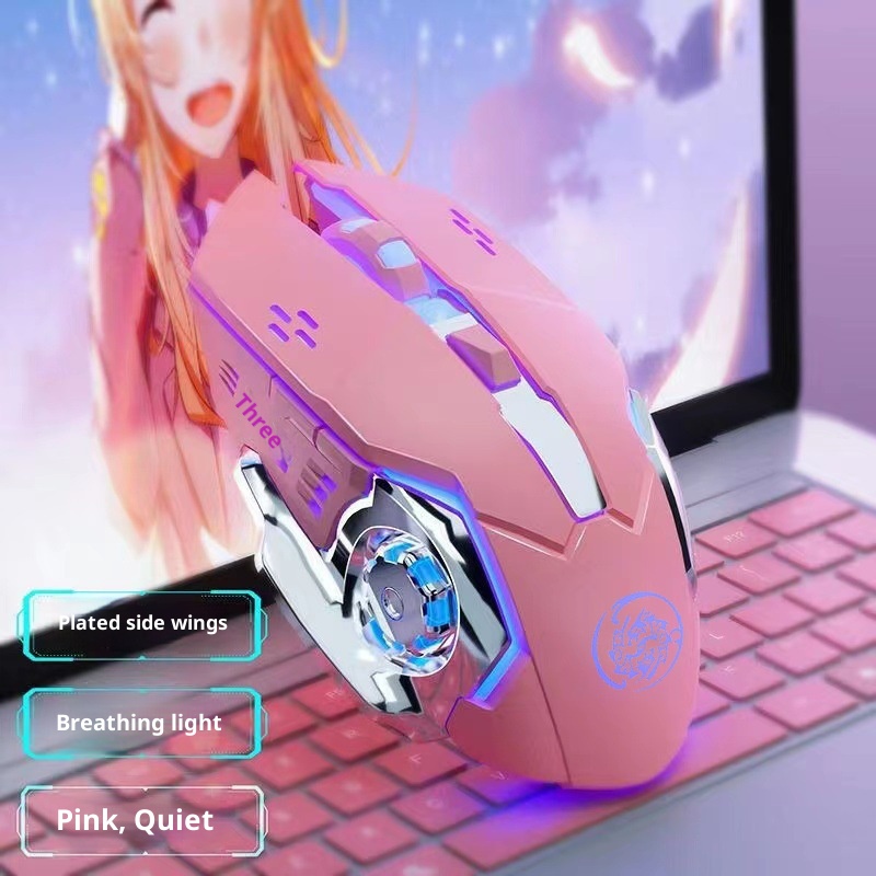 Techglobe Wireless Mouse Bluetooth Dual Mode Rechargeable E-Sports Game Silent Popular Cross-Border Dropshipping_voghion.com