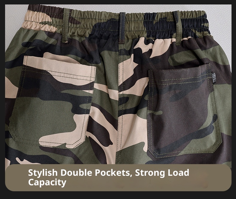 Pantaloni lunghi mimetici casual da uomo skinny, elastici, alla moda, multitasche, cargo, per esterni_voghion.com