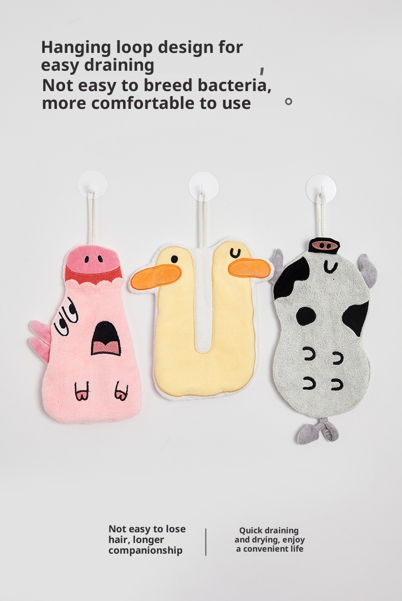 Lillian Sanli Cartoon Kitchen Hanging Hand Towel *1_voghion.com